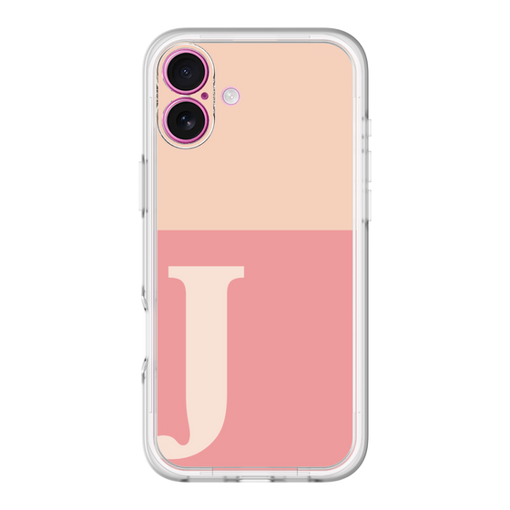 Slim Protection Premium Case［ オリジナル - initial two tone - J pink ］