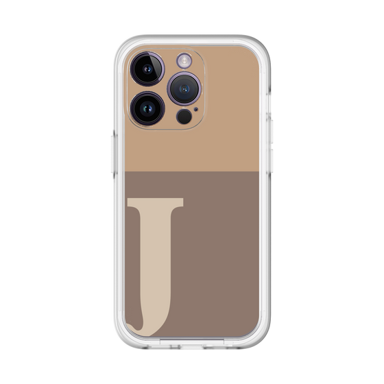 Slim Protection Premium Case［ オリジナル - initial two tone - J brown ］