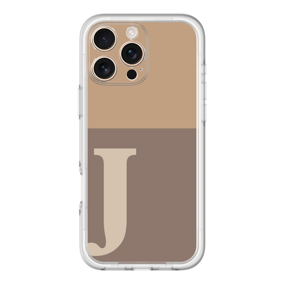 Slim Protection Premium Case［ オリジナル - initial two tone - J brown ］