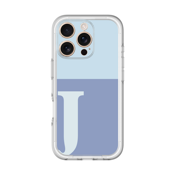 Slim Protection Premium Case［ オリジナル - initial two tone - J blue ］