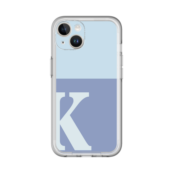 Slim Protection Premium Case［ オリジナル - initial two tone - K blue ］