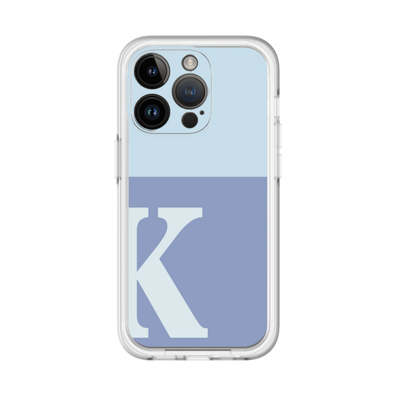 Slim Protection Premium Case［ オリジナル - initial two tone - K blue ］