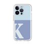 Slim Protection Premium Case［ オリジナル - initial two tone - K blue ］