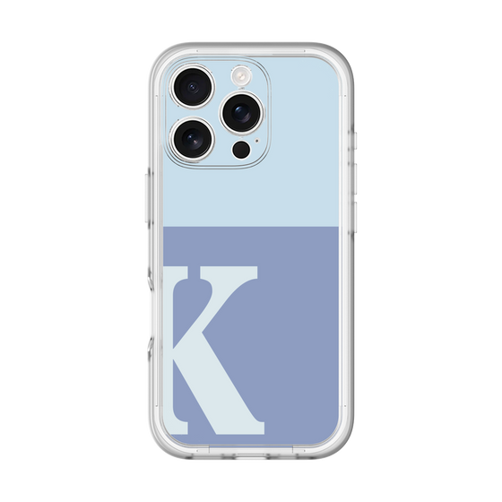 Slim Protection Premium Case［ オリジナル - initial two tone - K blue ］