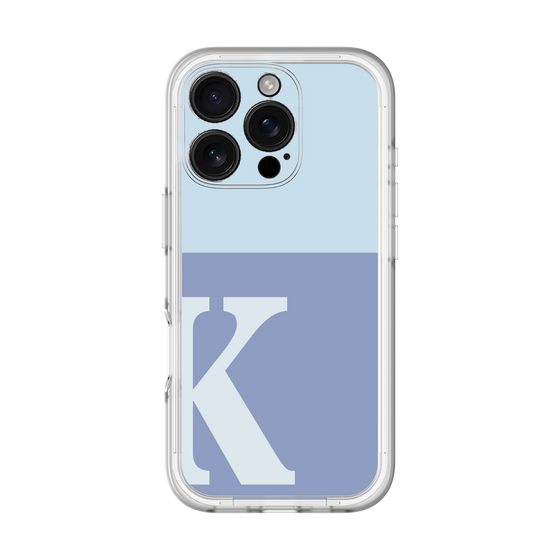 Slim Protection Premium Case［ オリジナル - initial two tone - K blue ］