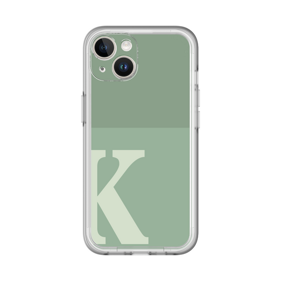 Slim Protection Premium Case［ オリジナル - initial two tone - K green ］