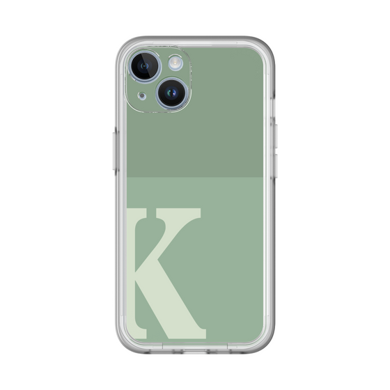 Slim Protection Premium Case［ オリジナル - initial two tone - K green ］