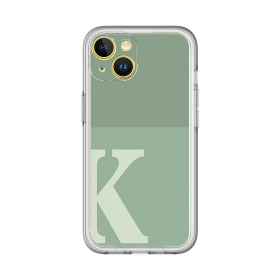Slim Protection Premium Case［ オリジナル - initial two tone - K green ］