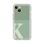 Slim Protection Premium Case［ オリジナル - initial two tone - K green ］