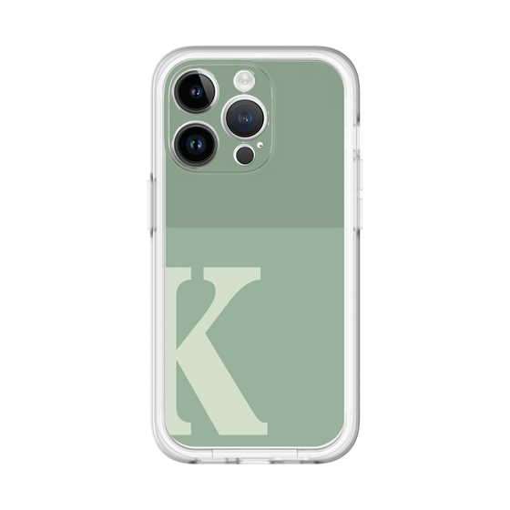 Slim Protection Premium Case［ オリジナル - initial two tone - K green ］