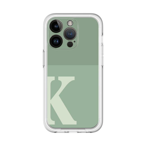 Slim Protection Premium Case［ オリジナル - initial two tone - K green ］