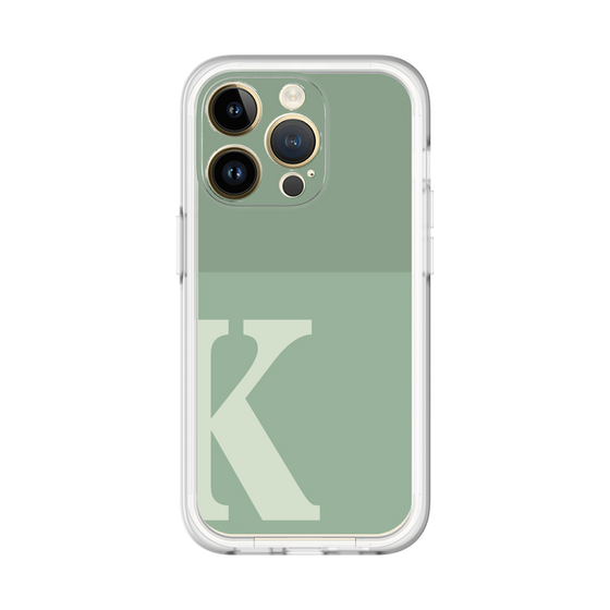 Slim Protection Premium Case［ オリジナル - initial two tone - K green ］
