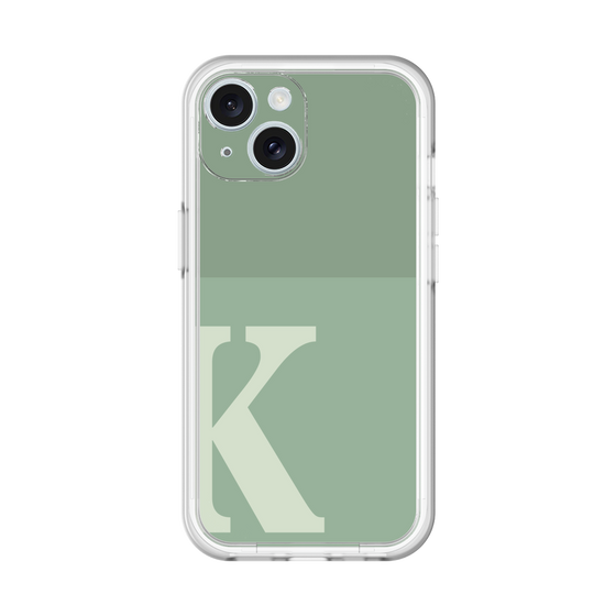 Slim Protection Premium Case［ オリジナル - initial two tone - K green ］