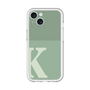 Slim Protection Premium Case［ オリジナル - initial two tone - K green ］