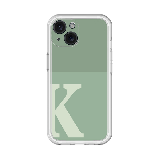 Slim Protection Premium Case［ オリジナル - initial two tone - K green ］