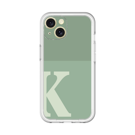 Slim Protection Premium Case［ オリジナル - initial two tone - K green ］