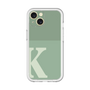 Slim Protection Premium Case［ オリジナル - initial two tone - K green ］