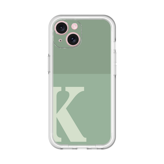 Slim Protection Premium Case［ オリジナル - initial two tone - K green ］