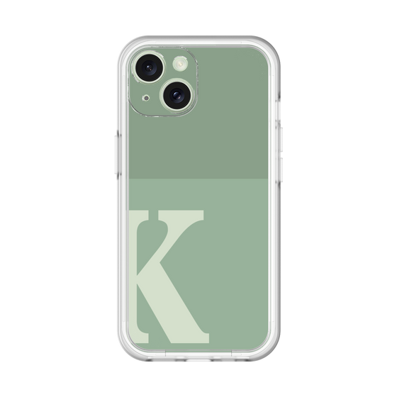 Slim Protection Premium Case［ オリジナル - initial two tone - K green ］