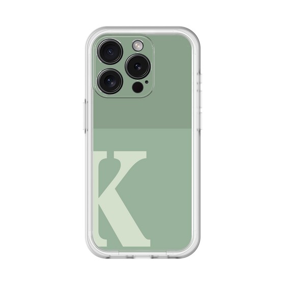 Slim Protection Premium Case［ オリジナル - initial two tone - K green ］