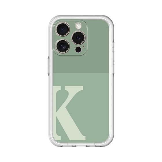 Slim Protection Premium Case［ オリジナル - initial two tone - K green ］