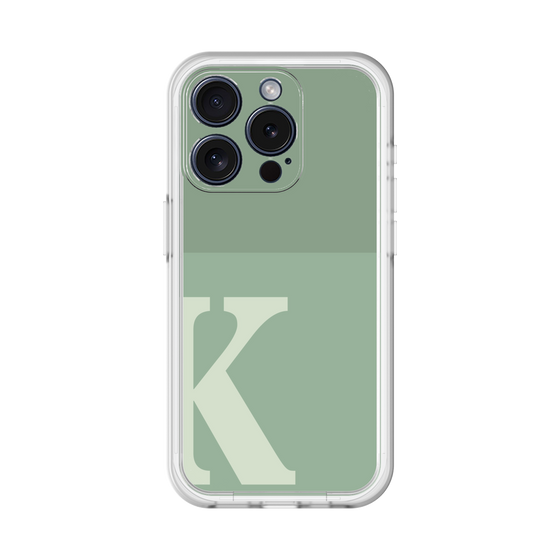 Slim Protection Premium Case［ オリジナル - initial two tone - K green ］