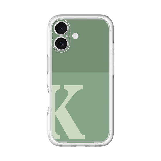 Slim Protection Premium Case［ オリジナル - initial two tone - K green ］