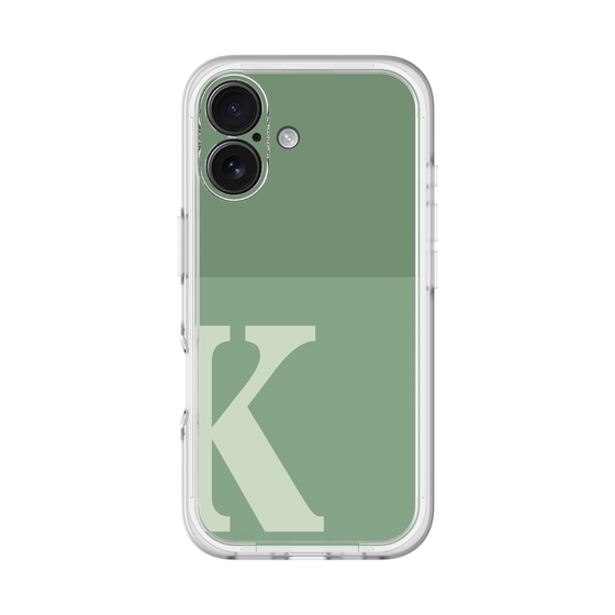 Slim Protection Premium Case［ オリジナル - initial two tone - K green ］