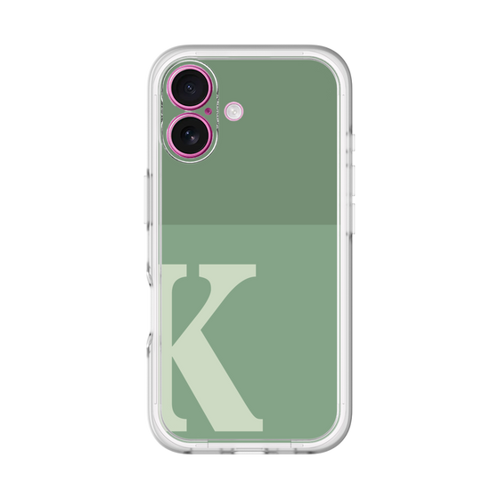 Slim Protection Premium Case［ オリジナル - initial two tone - K green ］