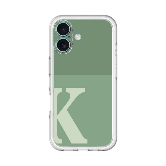 Slim Protection Premium Case［ オリジナル - initial two tone - K green ］