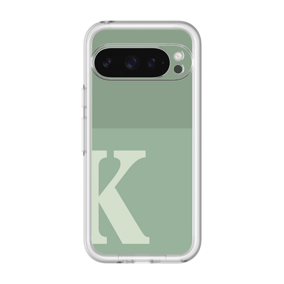 Slim Protection Premium Case［ オリジナル - initial two tone - K green ］