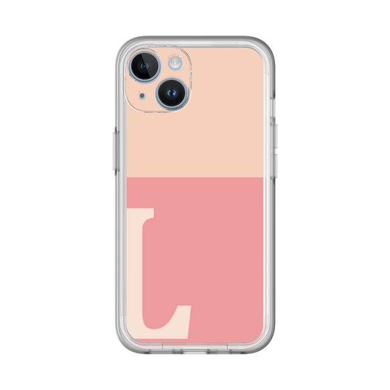 Slim Protection Premium Case［ オリジナル - initial two tone - L pink ］