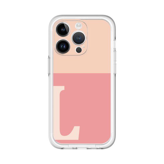 Slim Protection Premium Case［ オリジナル - initial two tone - L pink ］