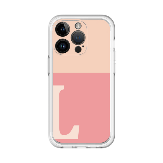 Slim Protection Premium Case［ オリジナル - initial two tone - L pink ］