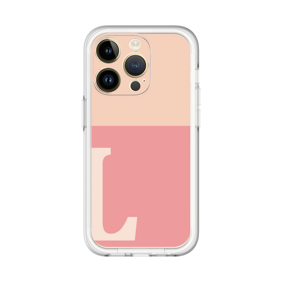 Slim Protection Premium Case［ オリジナル - initial two tone - L pink ］