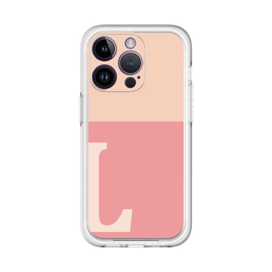 Slim Protection Premium Case［ オリジナル - initial two tone - L pink ］