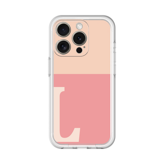 Slim Protection Premium Case［ オリジナル - initial two tone - L pink ］