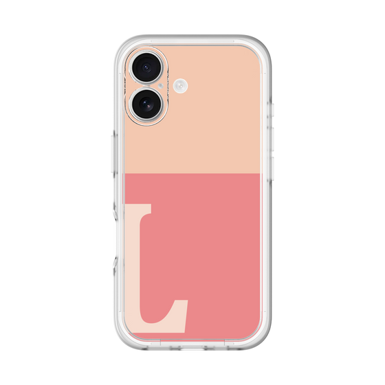 Slim Protection Premium Case［ オリジナル - initial two tone - L pink ］