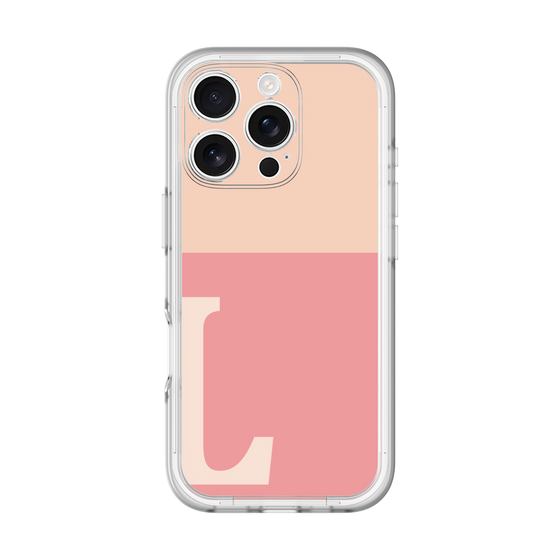 Slim Protection Premium Case［ オリジナル - initial two tone - L pink ］