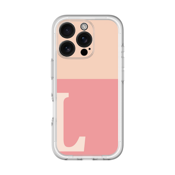 Slim Protection Premium Case［ オリジナル - initial two tone - L pink ］