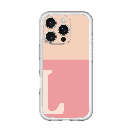 Slim Protection Premium Case［ オリジナル - initial two tone - L pink ］
