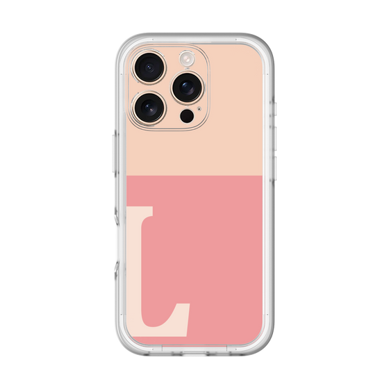 Slim Protection Premium Case［ オリジナル - initial two tone - L pink ］