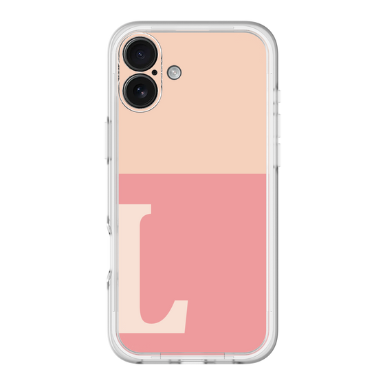 Slim Protection Premium Case［ オリジナル - initial two tone - L pink ］