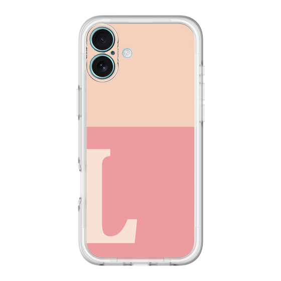 Slim Protection Premium Case［ オリジナル - initial two tone - L pink ］