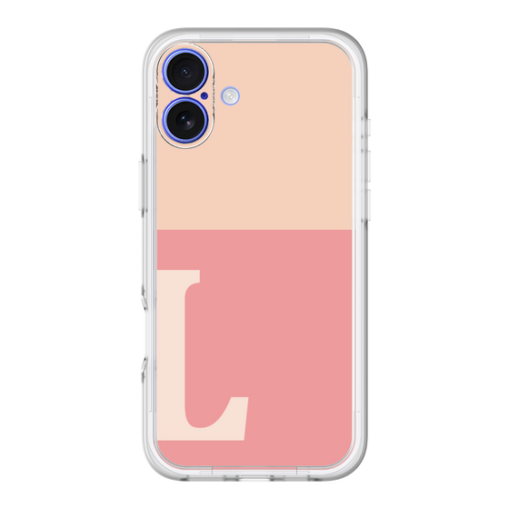 Slim Protection Premium Case［ オリジナル - initial two tone - L pink ］