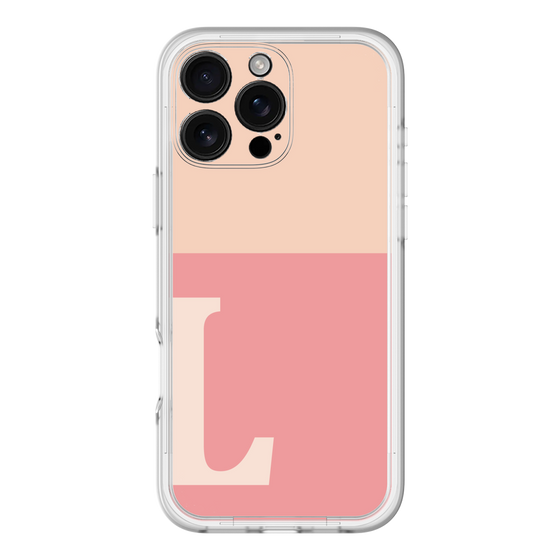 Slim Protection Premium Case［ オリジナル - initial two tone - L pink ］