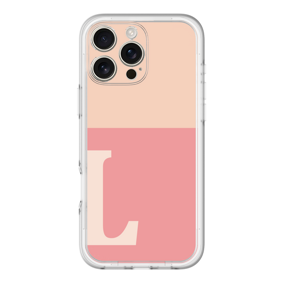 Slim Protection Premium Case［ オリジナル - initial two tone - L pink ］