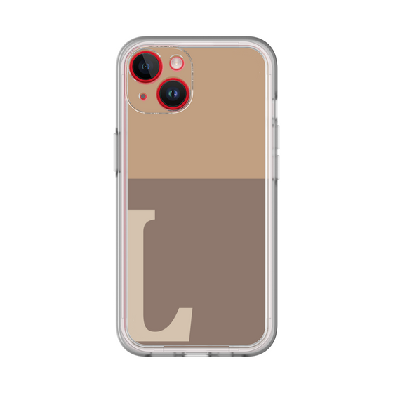 Slim Protection Premium Case［ オリジナル - initial two tone - L brown ］