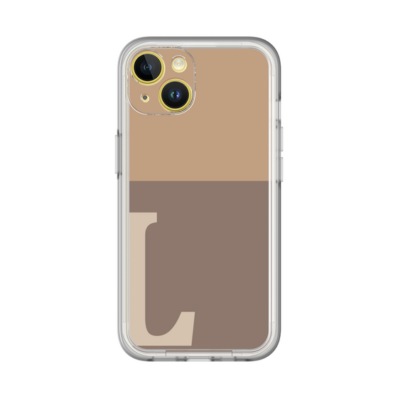 Slim Protection Premium Case［ オリジナル - initial two tone - L brown ］