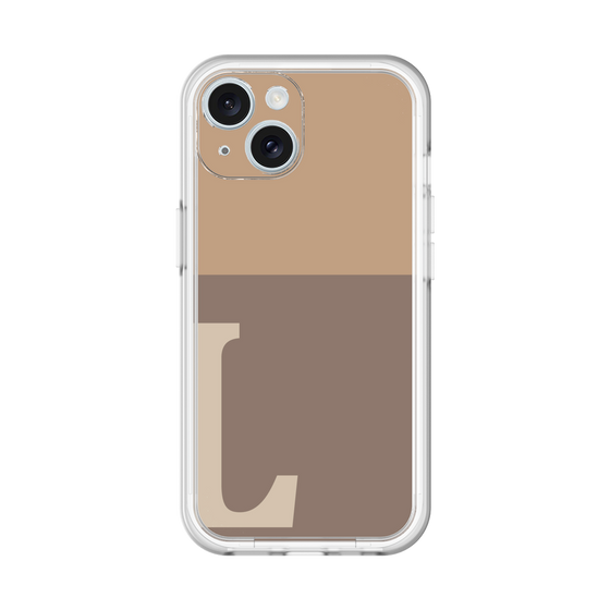 Slim Protection Premium Case［ オリジナル - initial two tone - L brown ］